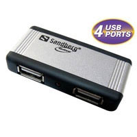 Sandberg USB Mini Hub AluGear (4 ports) (135-58)